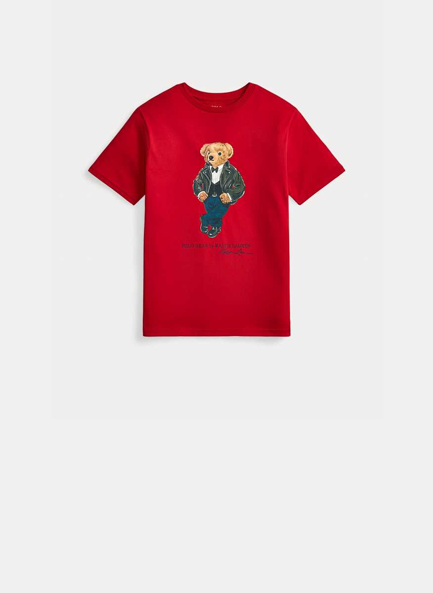 Тишърт с принт 'Polo Bear' Ralph Lauren Kids 7-14