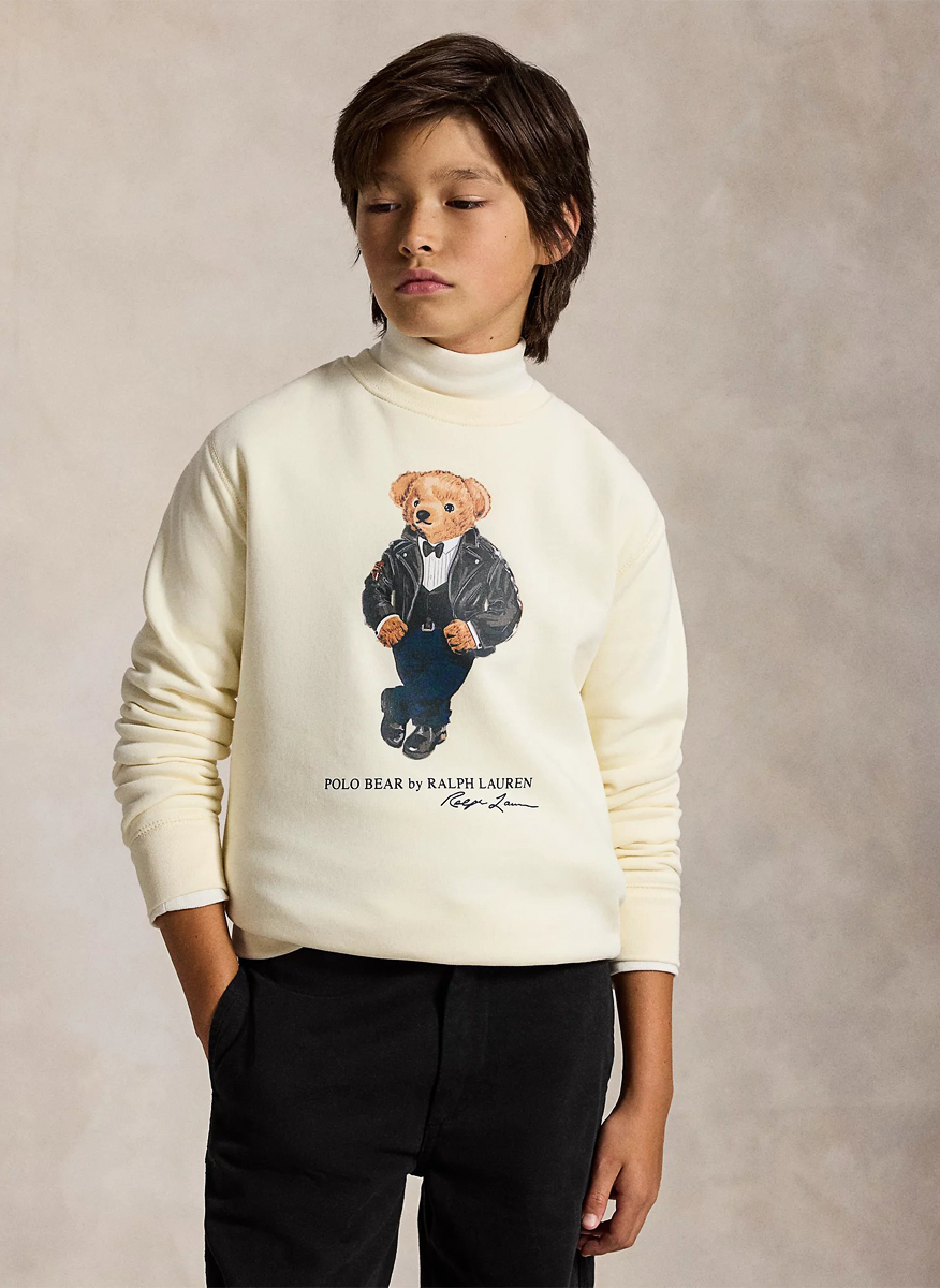 Суитшърт с принт 'Polo Bear' Ralph Lauren Kids 7-14