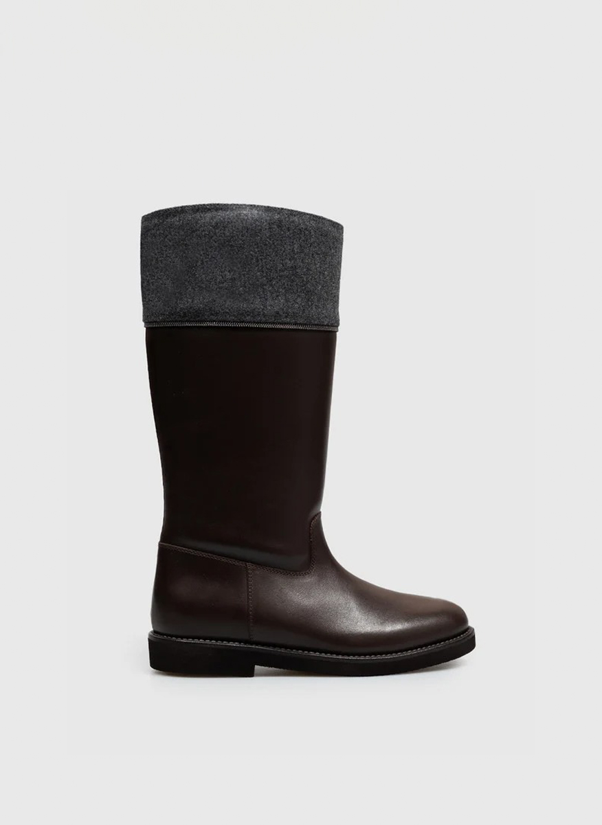 Ботуши с монили Brunello Cucinelli Kids