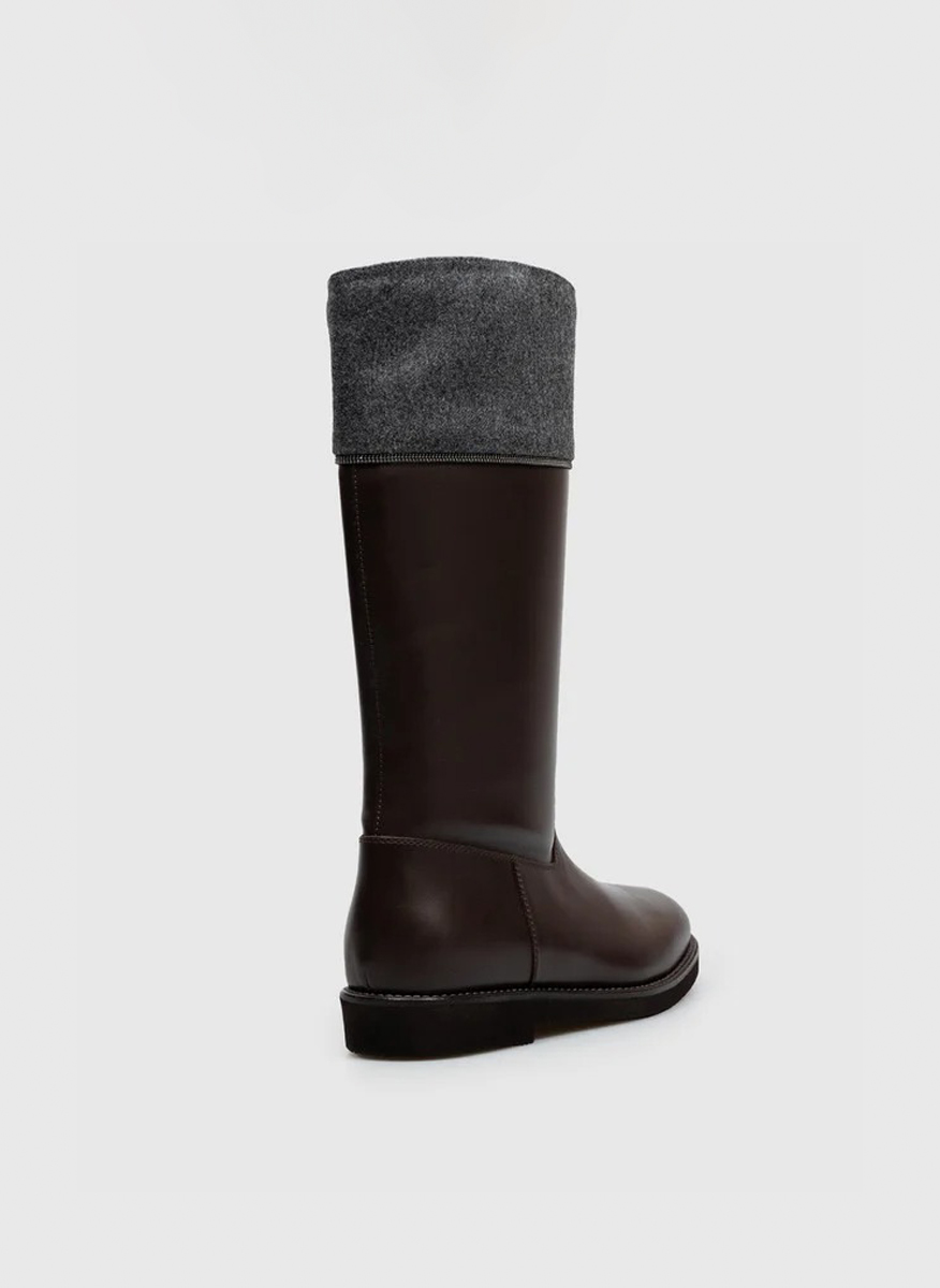 Ботуши с монили Brunello Cucinelli Kids