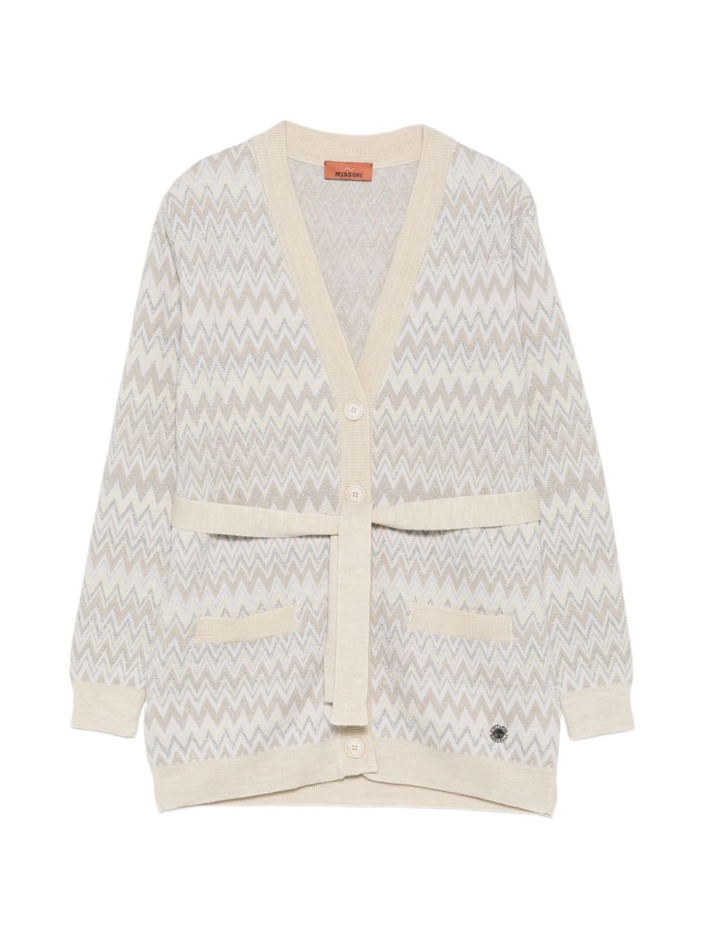 Жилетка от вълна с колан Missoni Kids