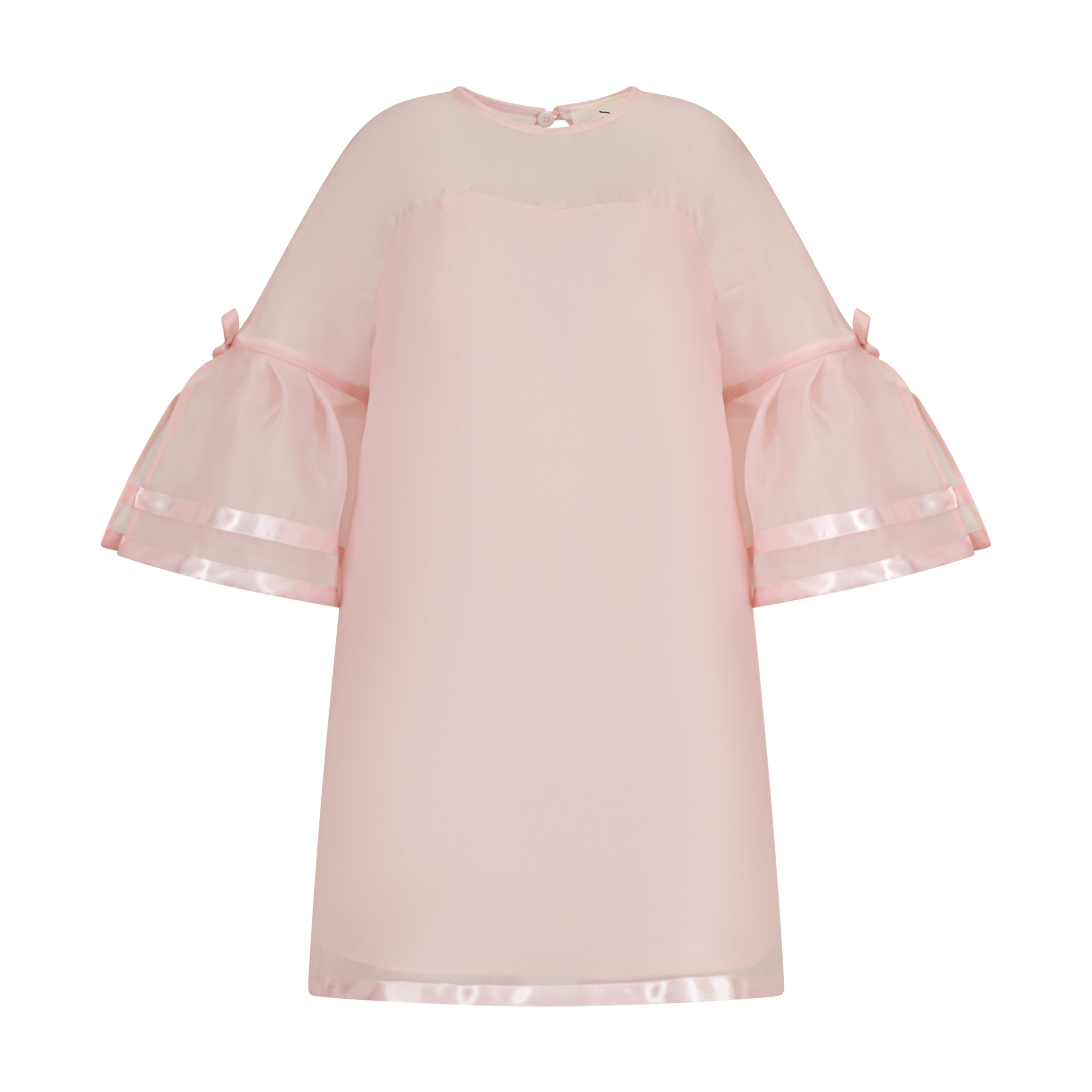Simonetta dress with satin details
