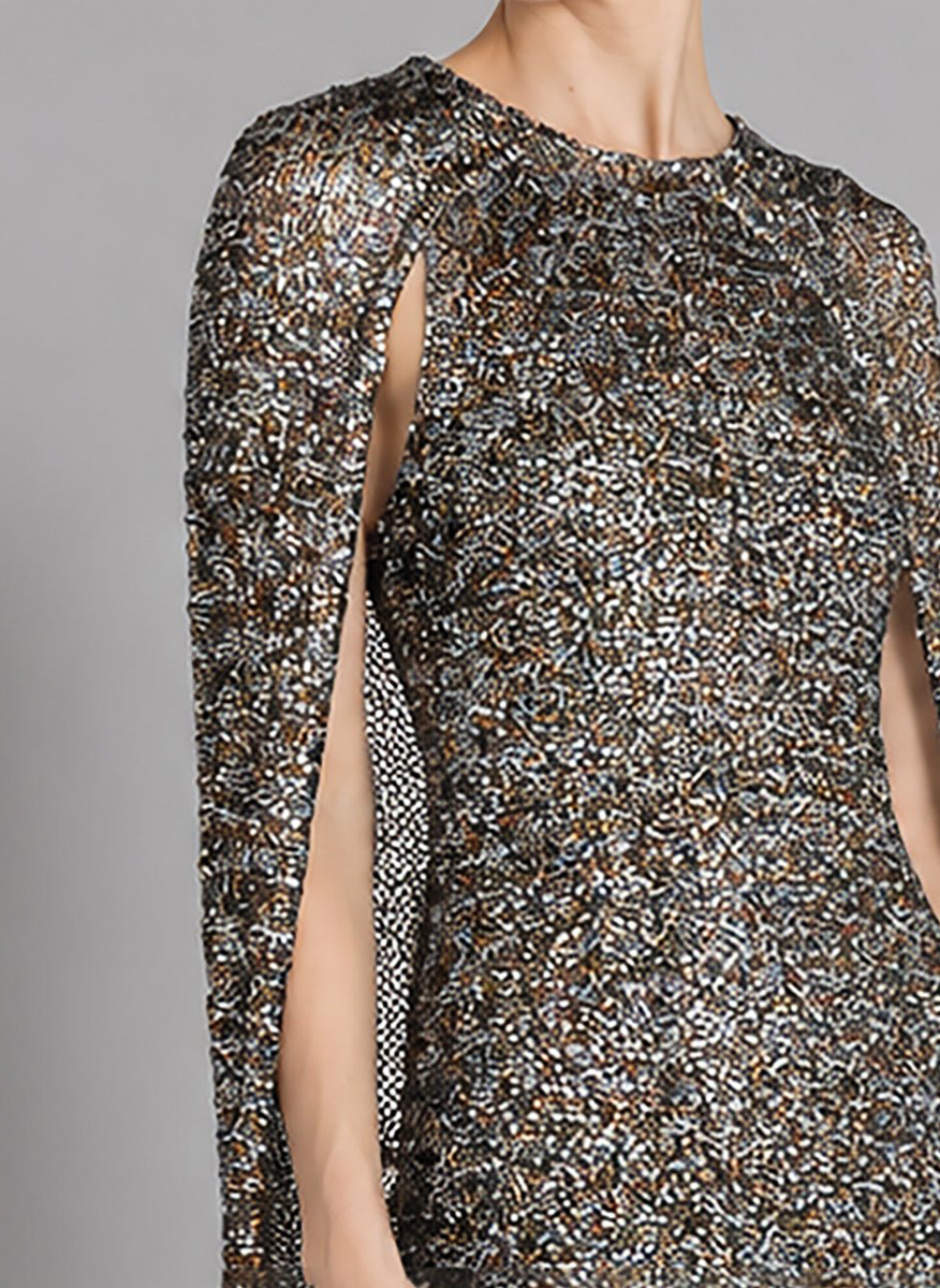 Рокля с пайети 'Cape effect' Alberta Ferretti