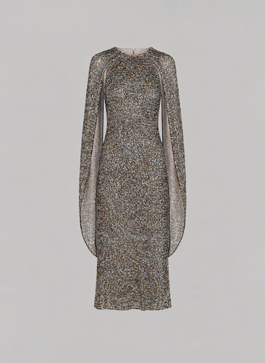 Рокля с пайети 'Cape effect' Alberta Ferretti