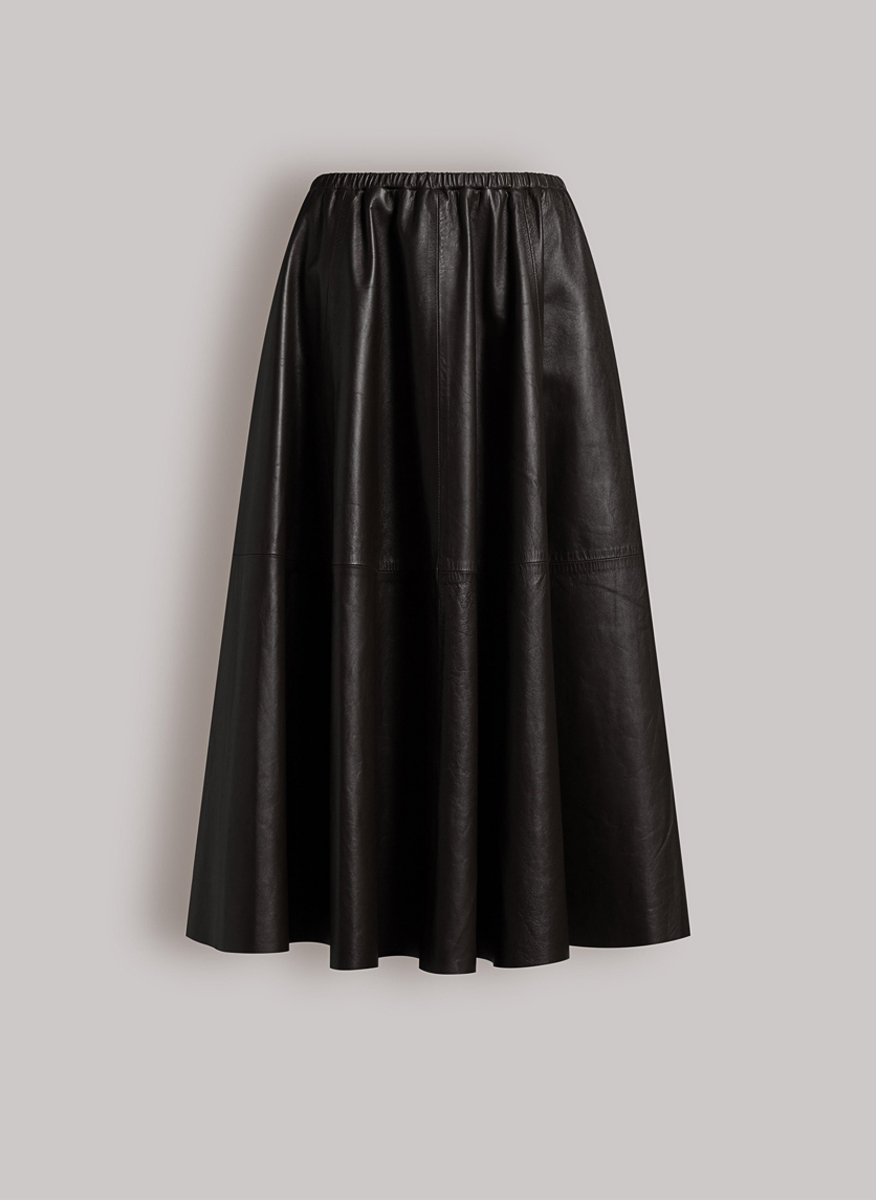 Alberta Ferretti leather skirt
