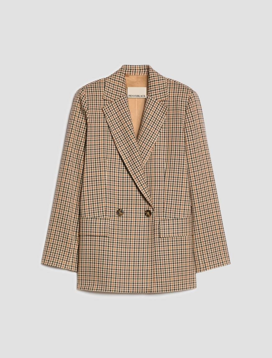 Двуредно сако 'Gingham' Pennyblack Pbbtilde