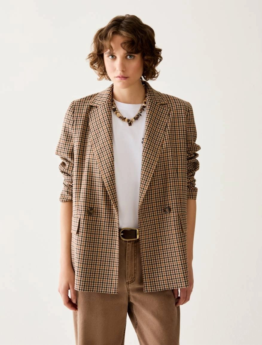 Двуредно сако 'Gingham' Pennyblack Pbbtilde
