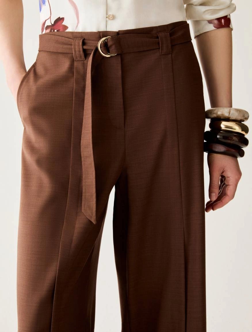 Pennyblack Pbpnovella belted trousers with pleats