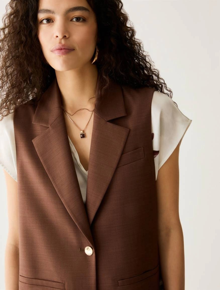 PennyBlack Pbpfiesta loose cut vest