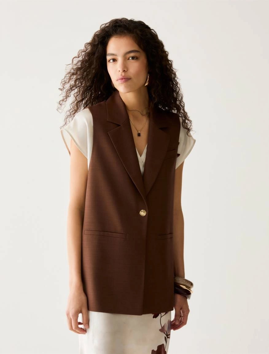 PennyBlack Pbpfiesta loose cut vest
