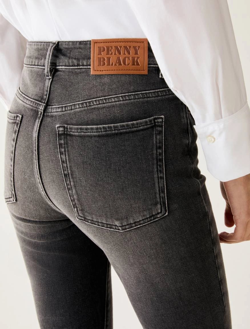 Pennyblack Pbbminiflare denim with fringes