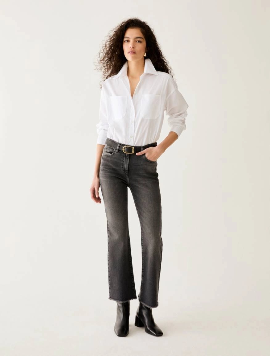 Pennyblack Pbbminiflare denim with fringes