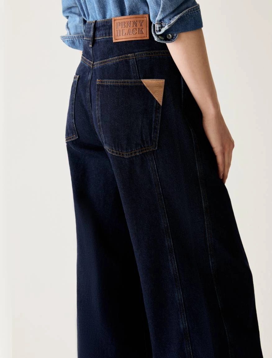 Pennyblack Pbbwideleg denim with contrasting detail