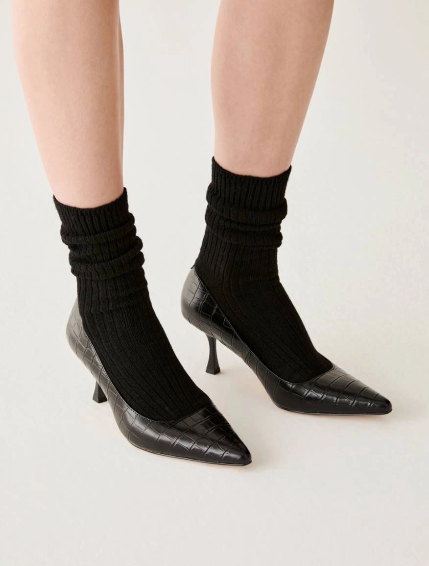 Обувки на ток 'Croc-effect' Pennyblack Pbarea