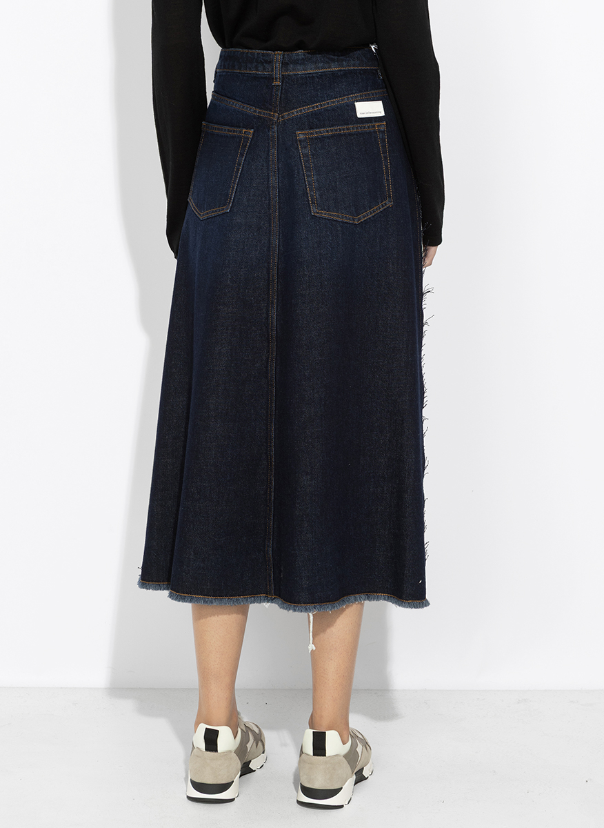 Nine in the morning pleated midi skirt