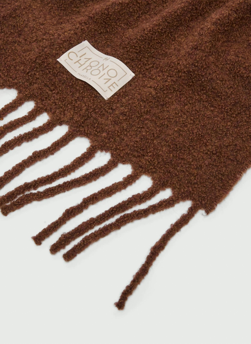 Marella Monochrome Mlllacuna alpaca and wool scarf