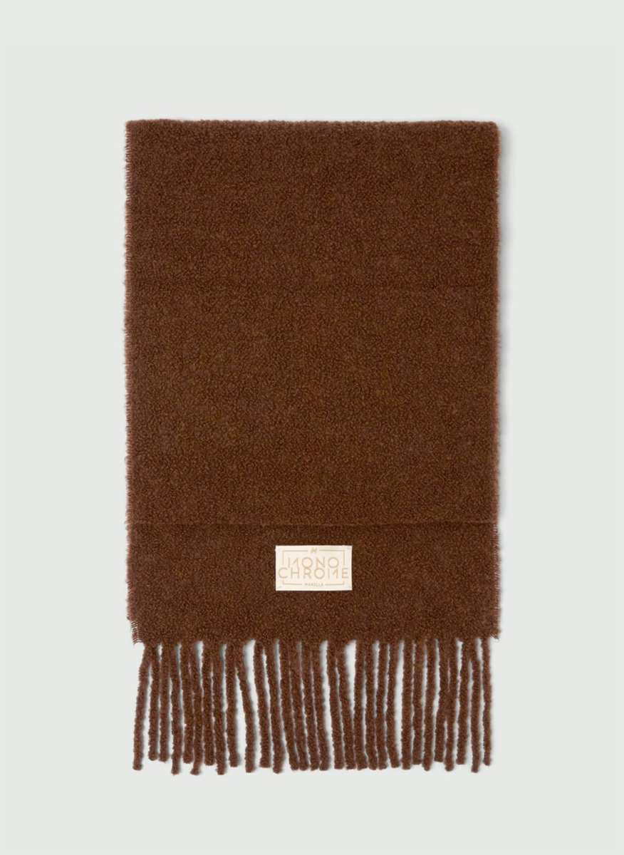 Marella Monochrome Mlllacuna alpaca and wool scarf