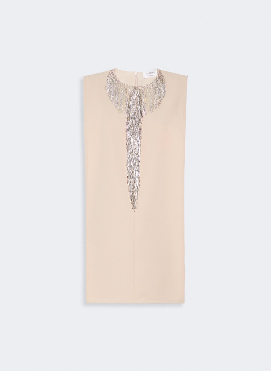 Sportmax Spxfestoso mini dress with decorative crystals