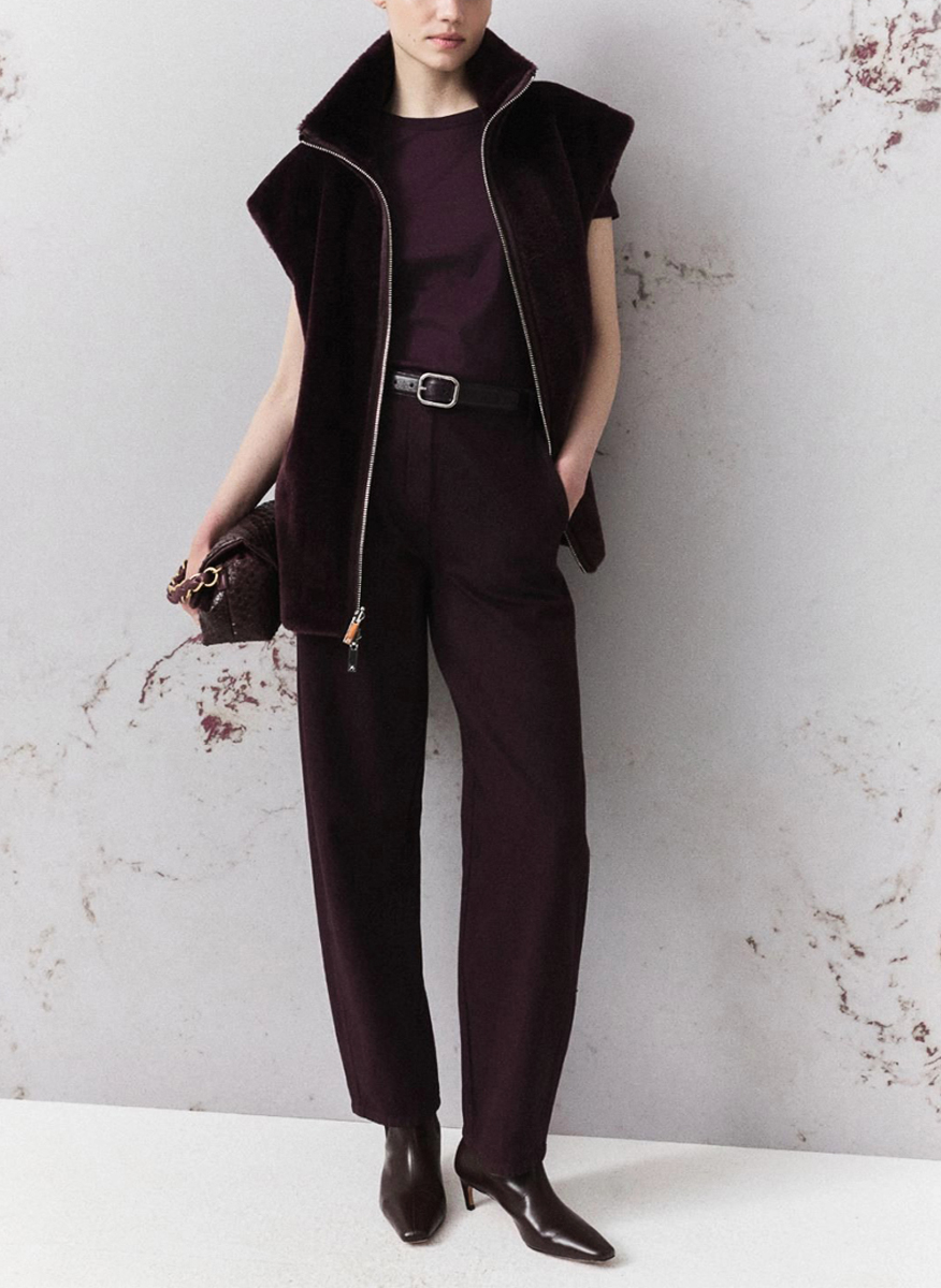 Елек от еко косъм 'Cocoon fit' Marella Monochrome Mllgiurato