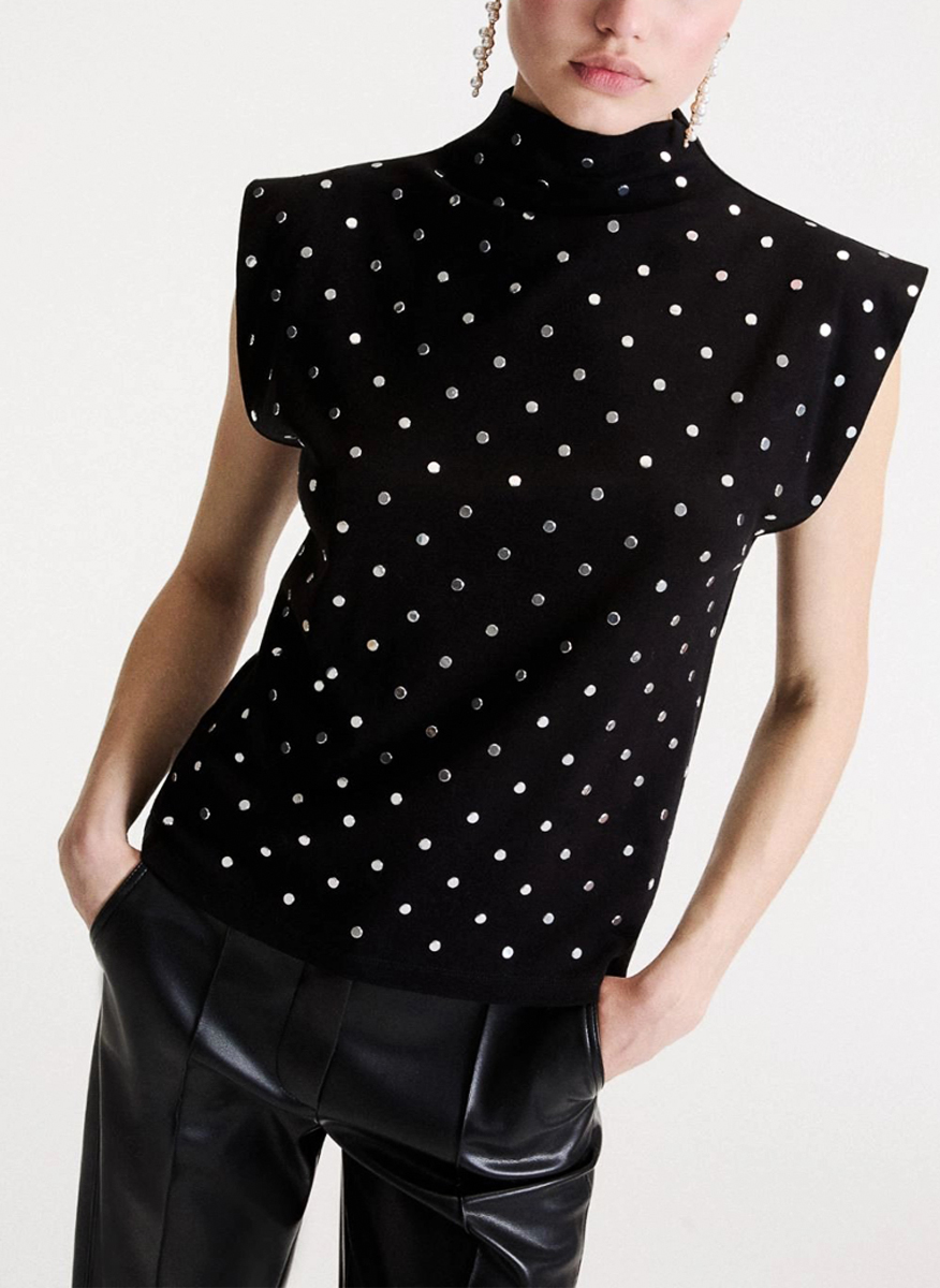 Marella Mllfuxia top with studs