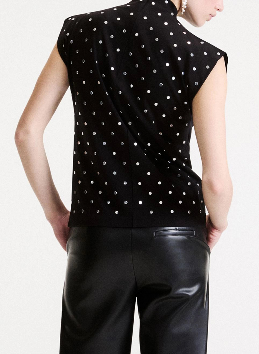 Marella Mllfuxia top with studs