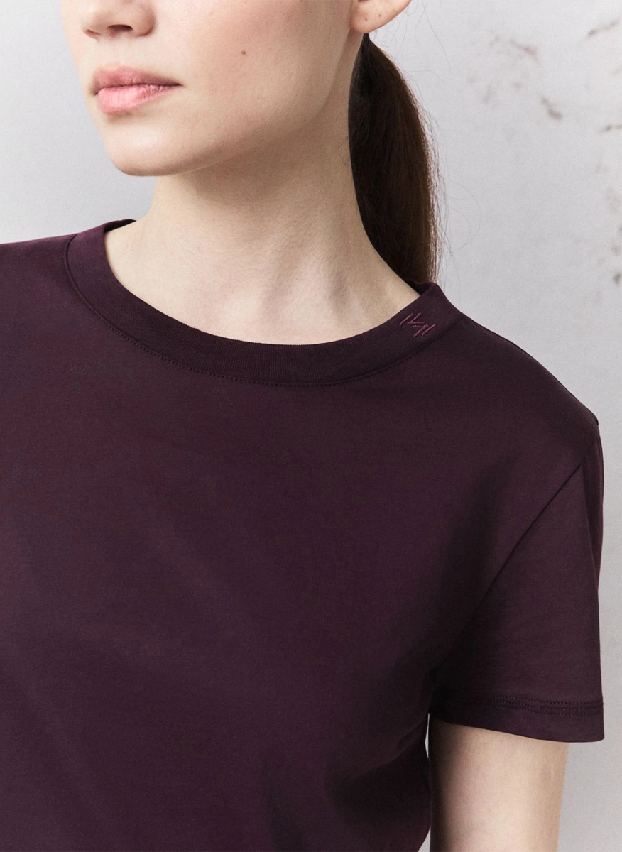 Тишърт с бродерия Marella Monochrome Mllastro