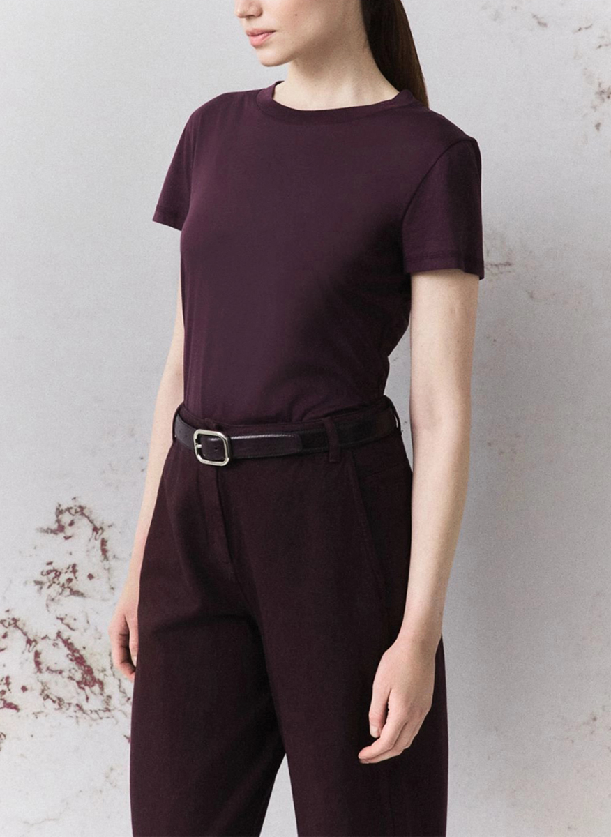 Тишърт с бродерия Marella Monochrome Mllastro