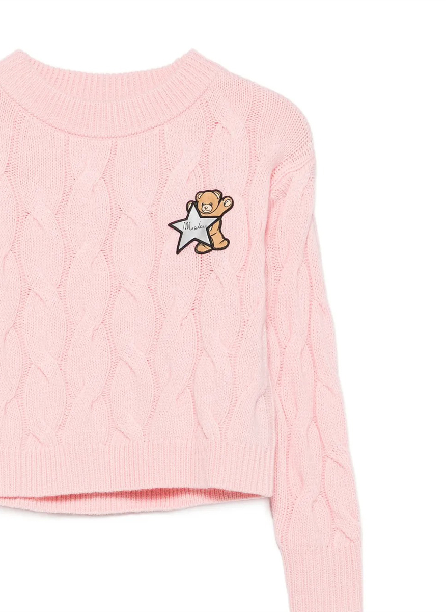 Пуловер с кашмир Teddy Bear Moschino Kids