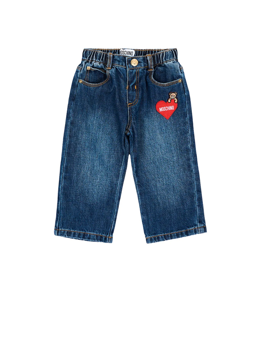 Moschino Kids jeans with Teddy Bear print
