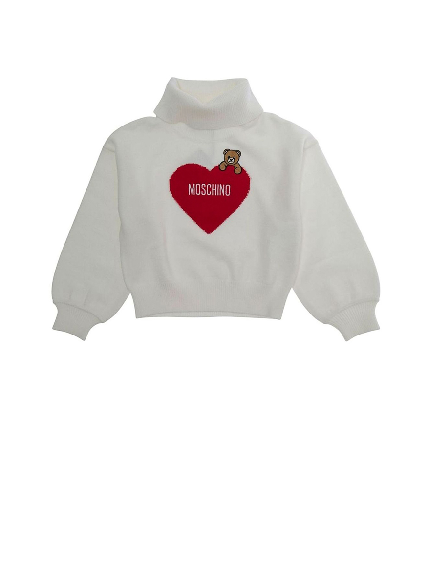 Пуловер с 'Teddy Bear heart' Moschino Kids