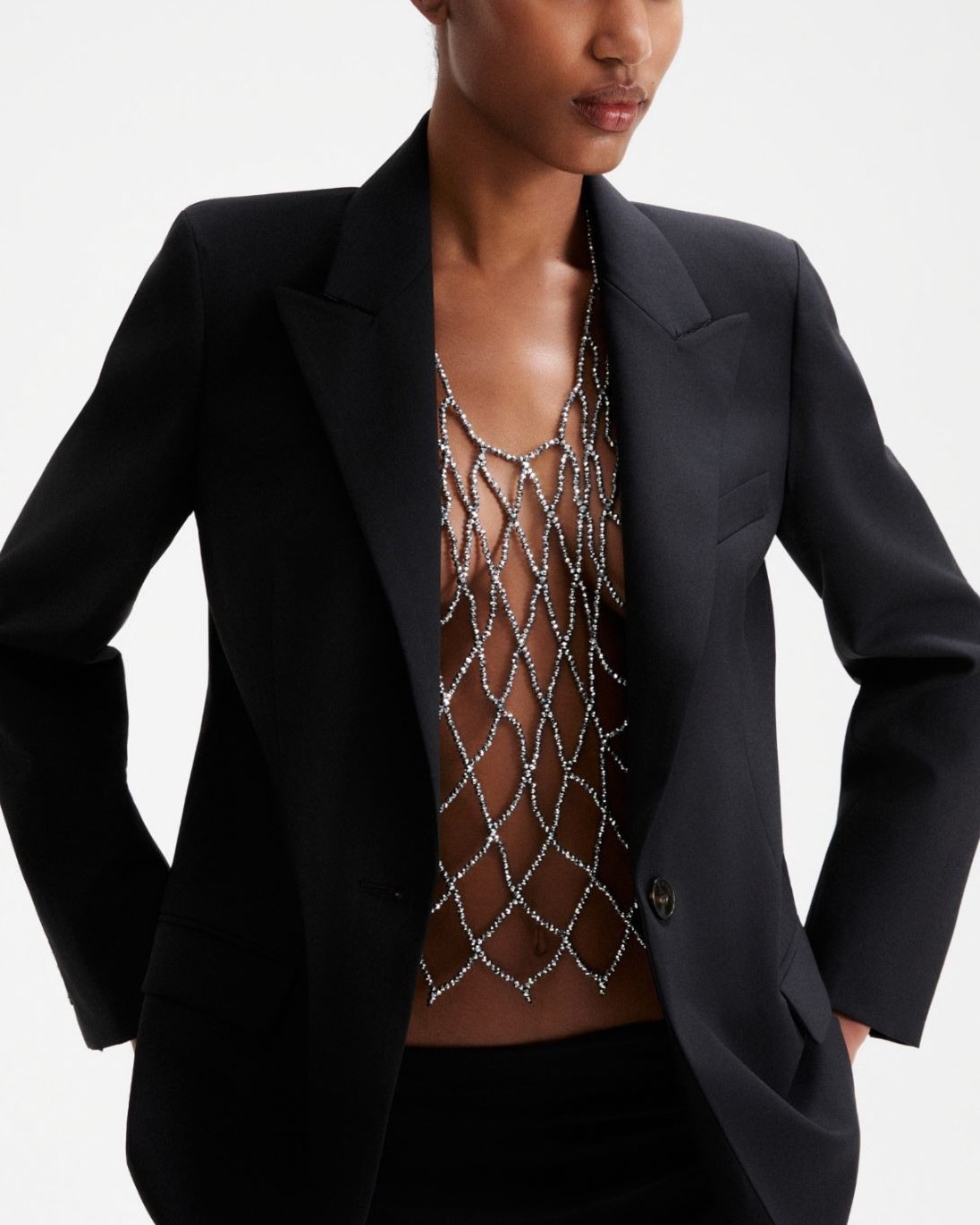 Marella Mlltornado mesh-style necklace