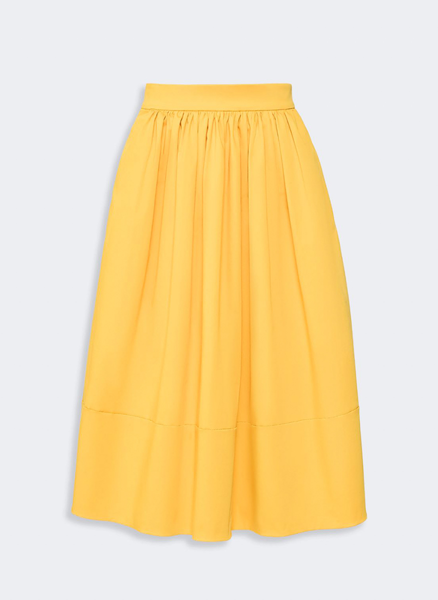 Пола от памучен сатен Weekend Max Mara Wkslira