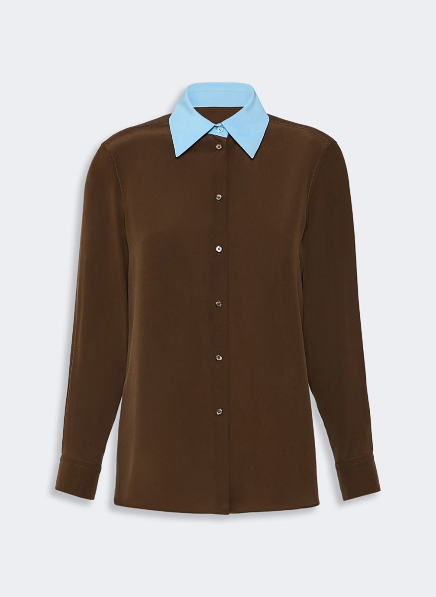 Копринена риза Weekend Max Mara Wkseccelso