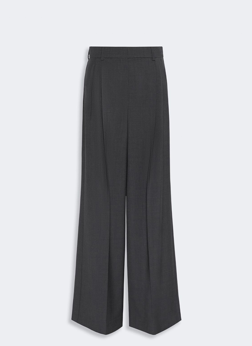 Панталон с басти от вълна Weekend Max Mara Wkdadelfi