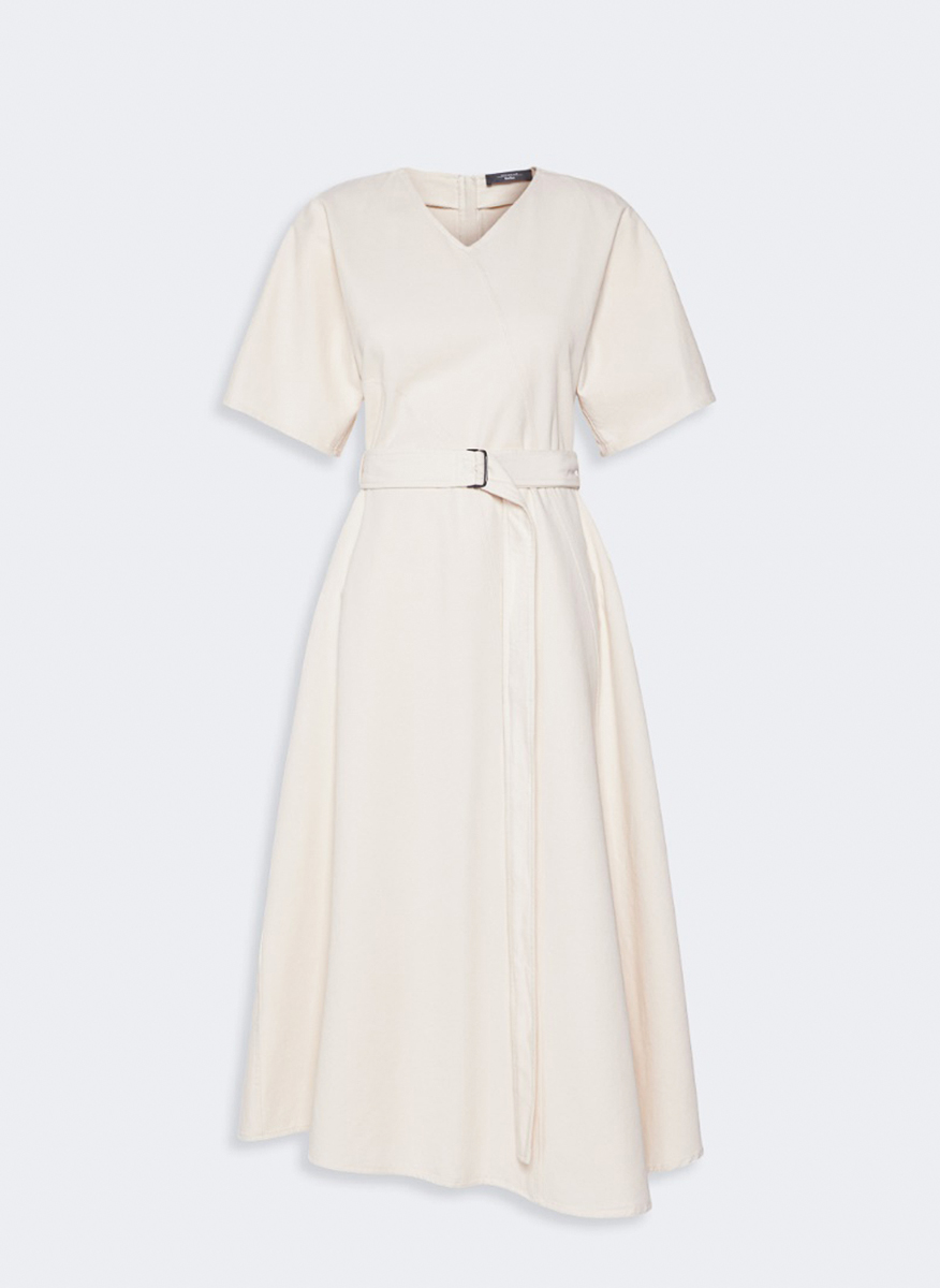 Weekend Max Mara Wkdcaladio long dress with a belt