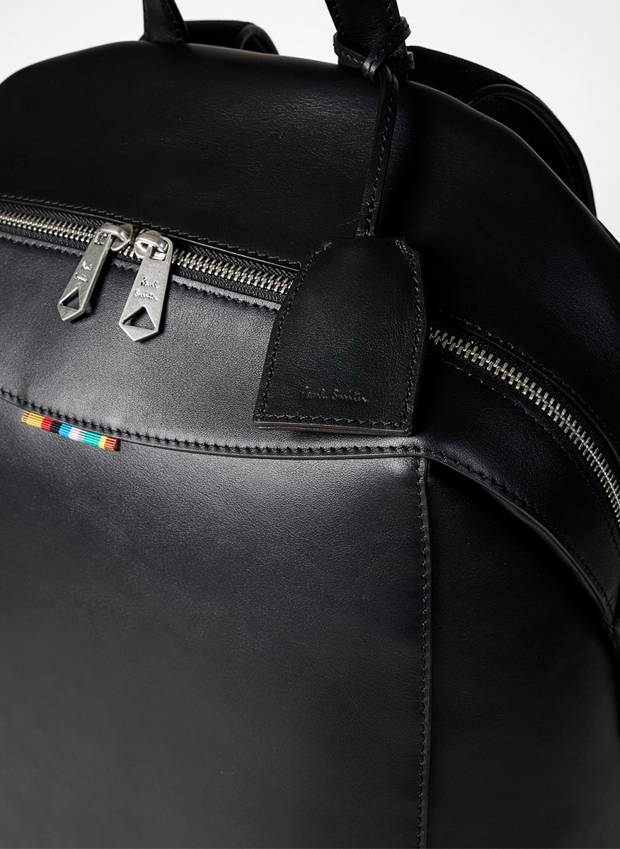 Кожена раница с детайл 'Signature Stripe' Paul Smith