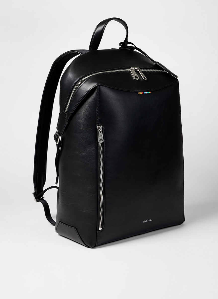Кожена раница с детайл 'Signature Stripe' Paul Smith