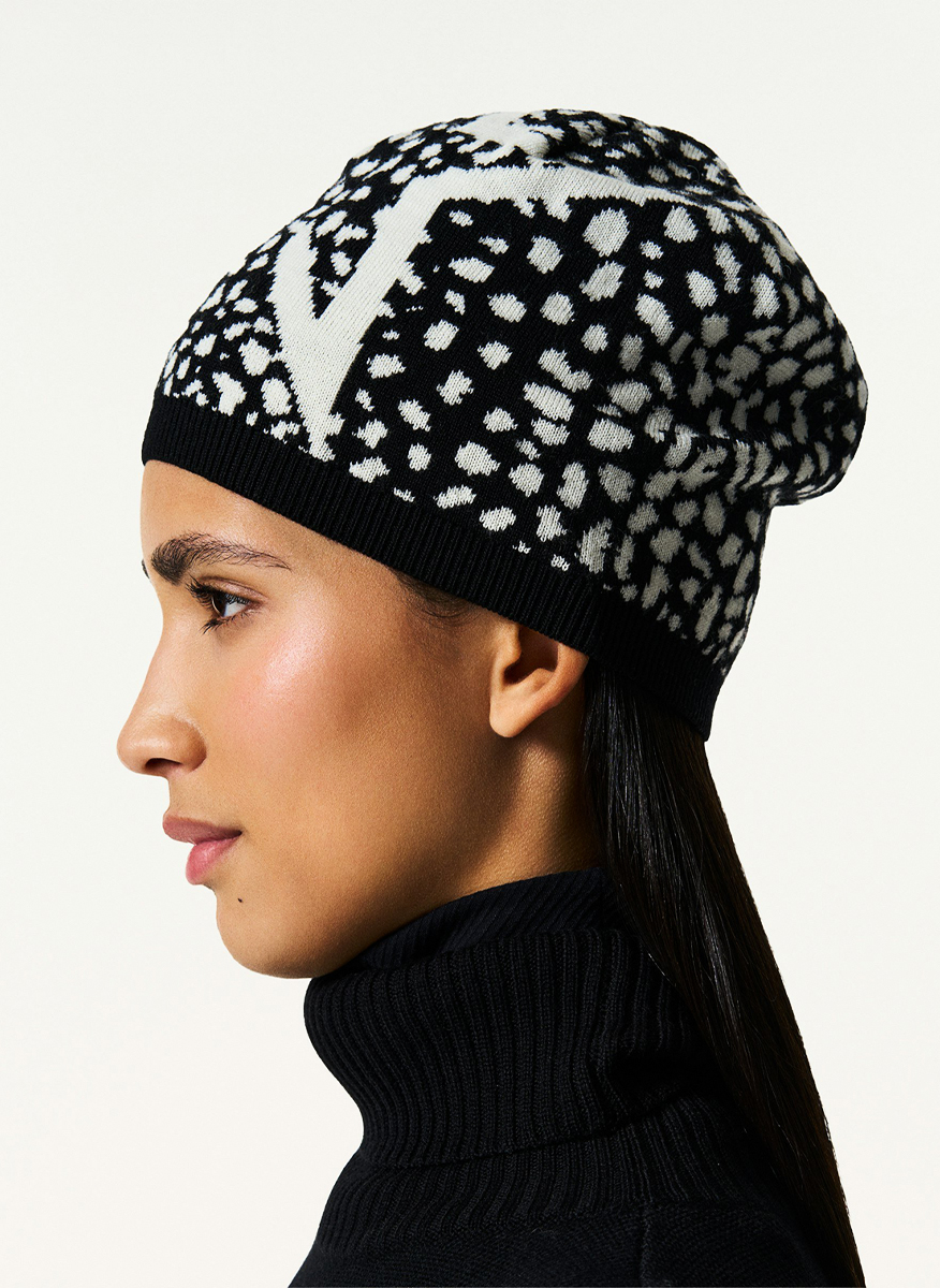 Perfect Moment printed wool hat