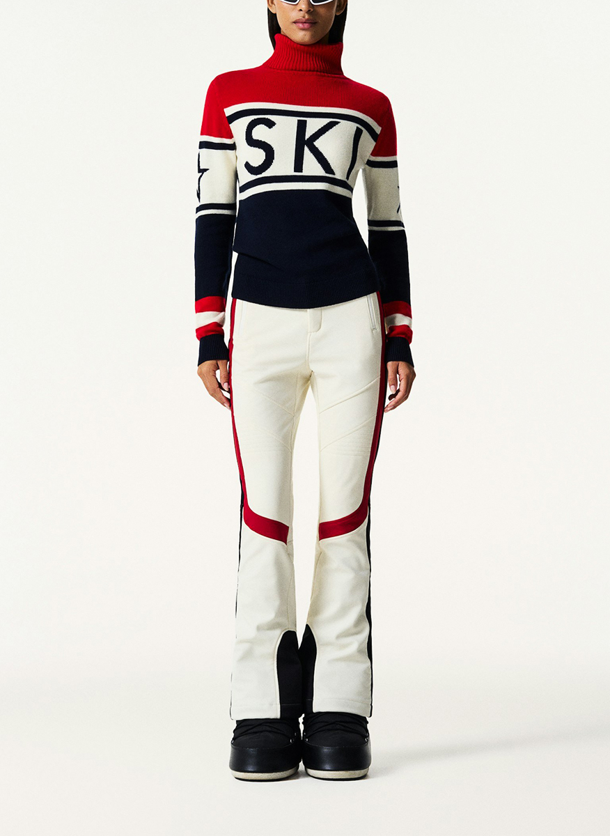 Perfect Moment 'Schild' print wool sweater