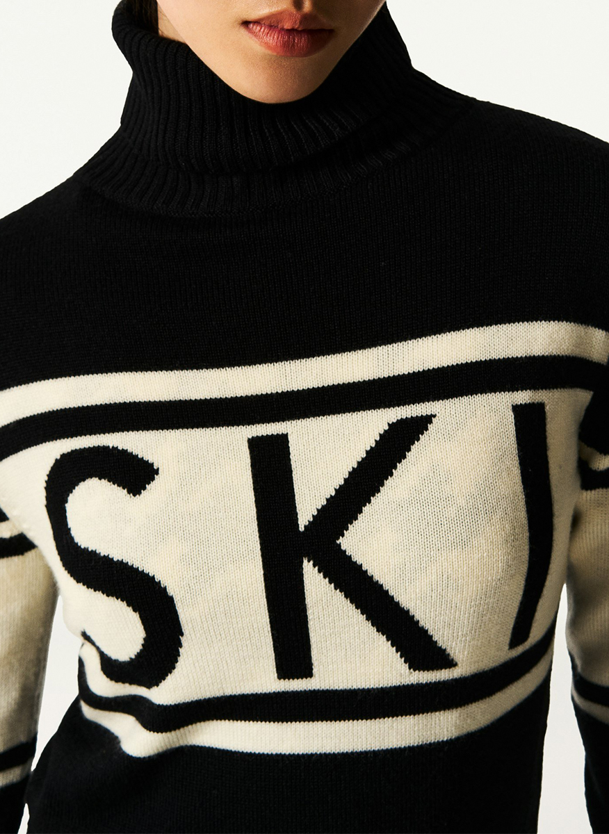 Perfect Moment 'Schild' print wool sweater
