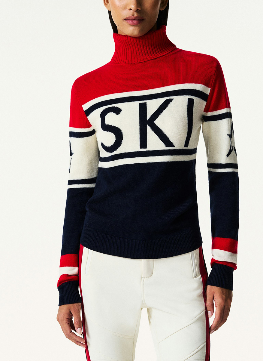 Perfect Moment 'Schild' print wool sweater