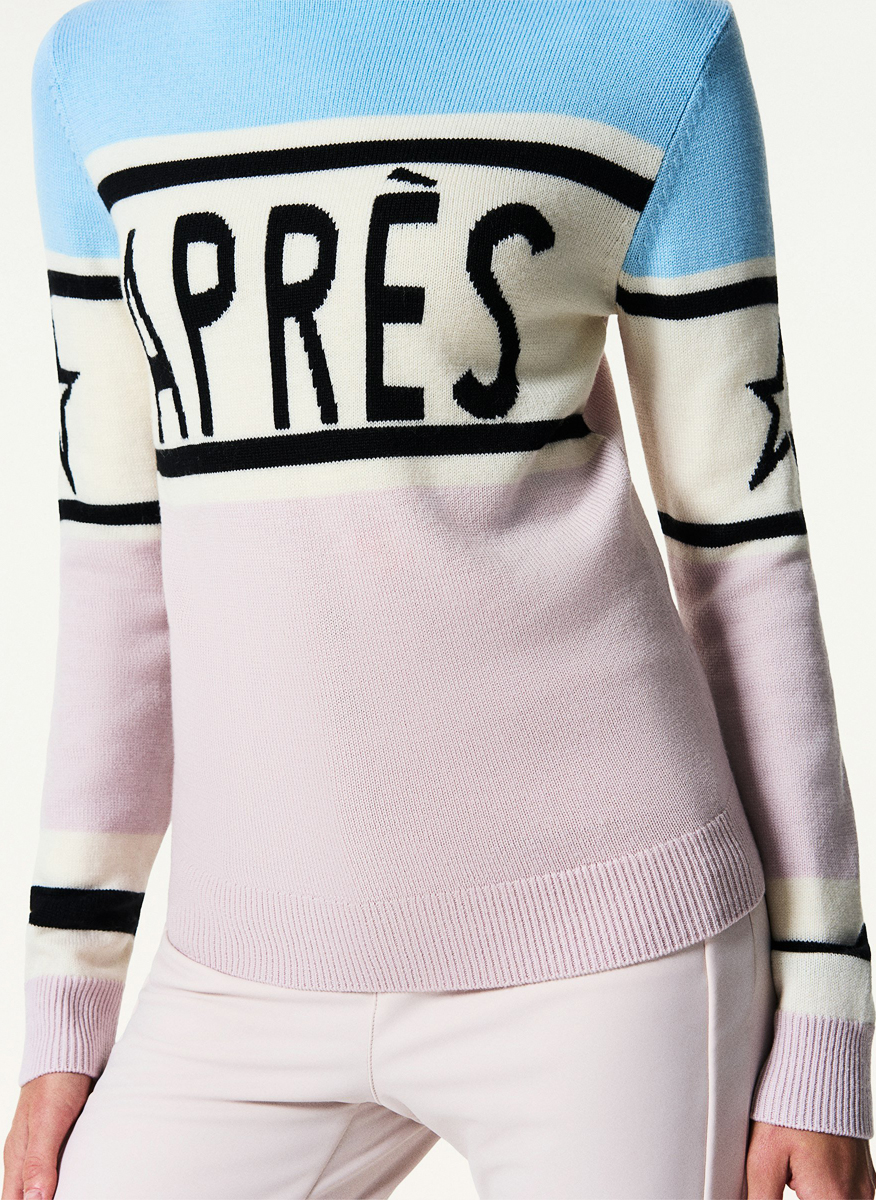Perfect Moment 'Après Schild' print wool sweater