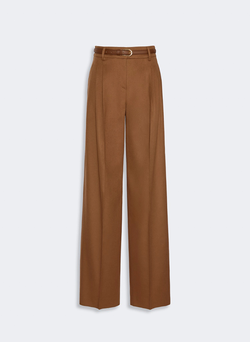 Вълнен панталон с басти Max Mara Studio Mstcocco