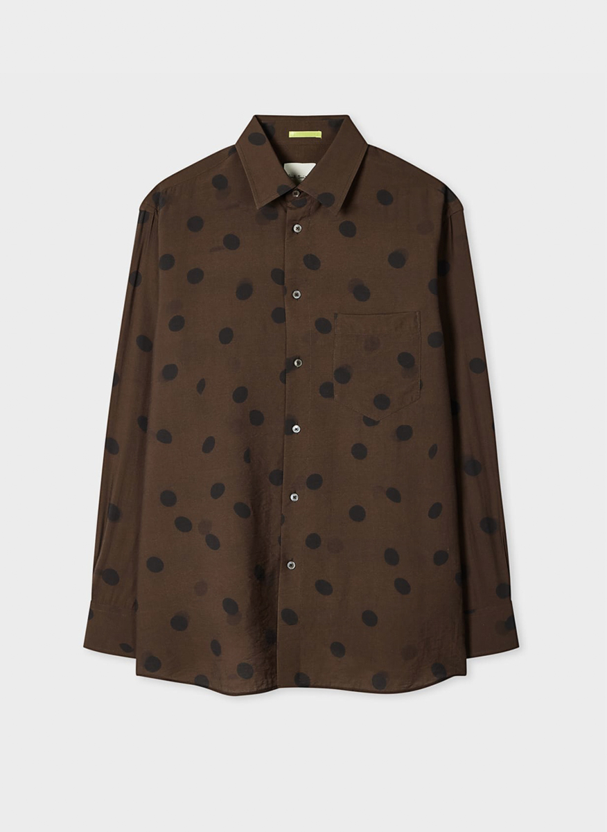 Риза с принт 'Shadow Polka' Paul Smith