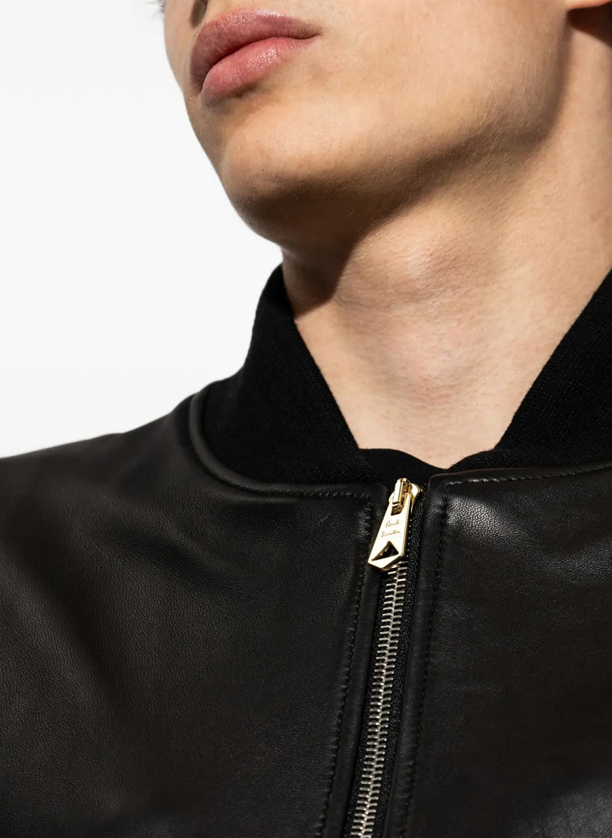 Paul Smith leather bomber jacket