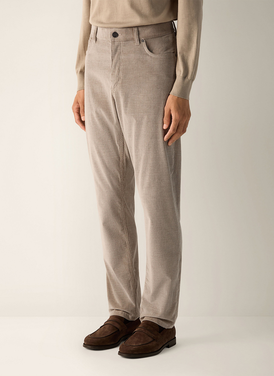 Панталон от рипсено кадифе Zegna