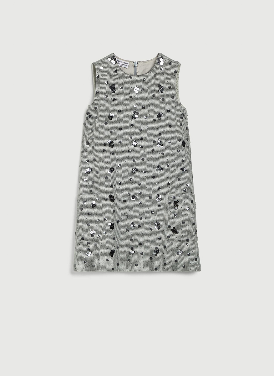 Рокля 'Dazzling dots' Brunello Cucinelli Kids 8-10