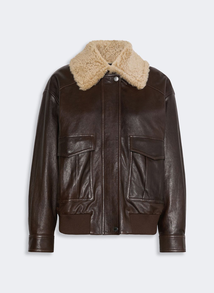 Кожено яке 'Aviator' Weekend Max Mara Wkdcalata