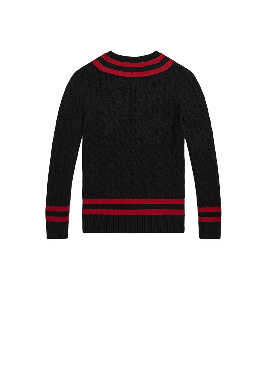 Пуловер с раиран мотив 'Cable-Knit' Ralph Lauren Kids 2-7