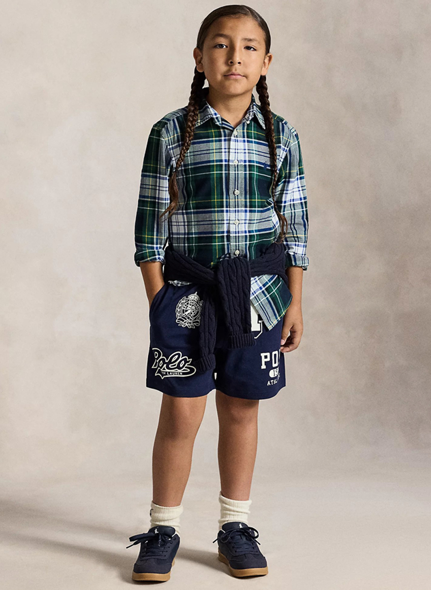 Ralph Lauren Kids 6-14 checkered shirt